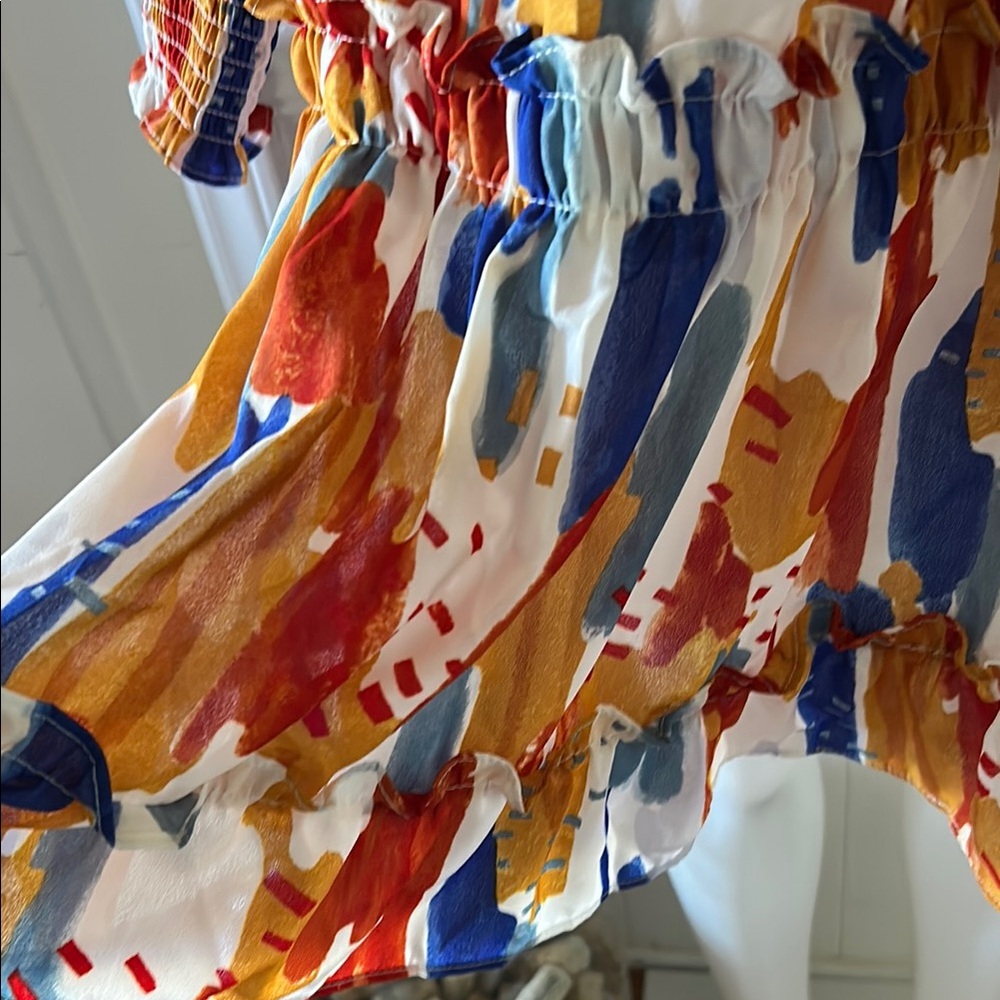 Colorful Abstract Print Dress - Picture 5 of 8